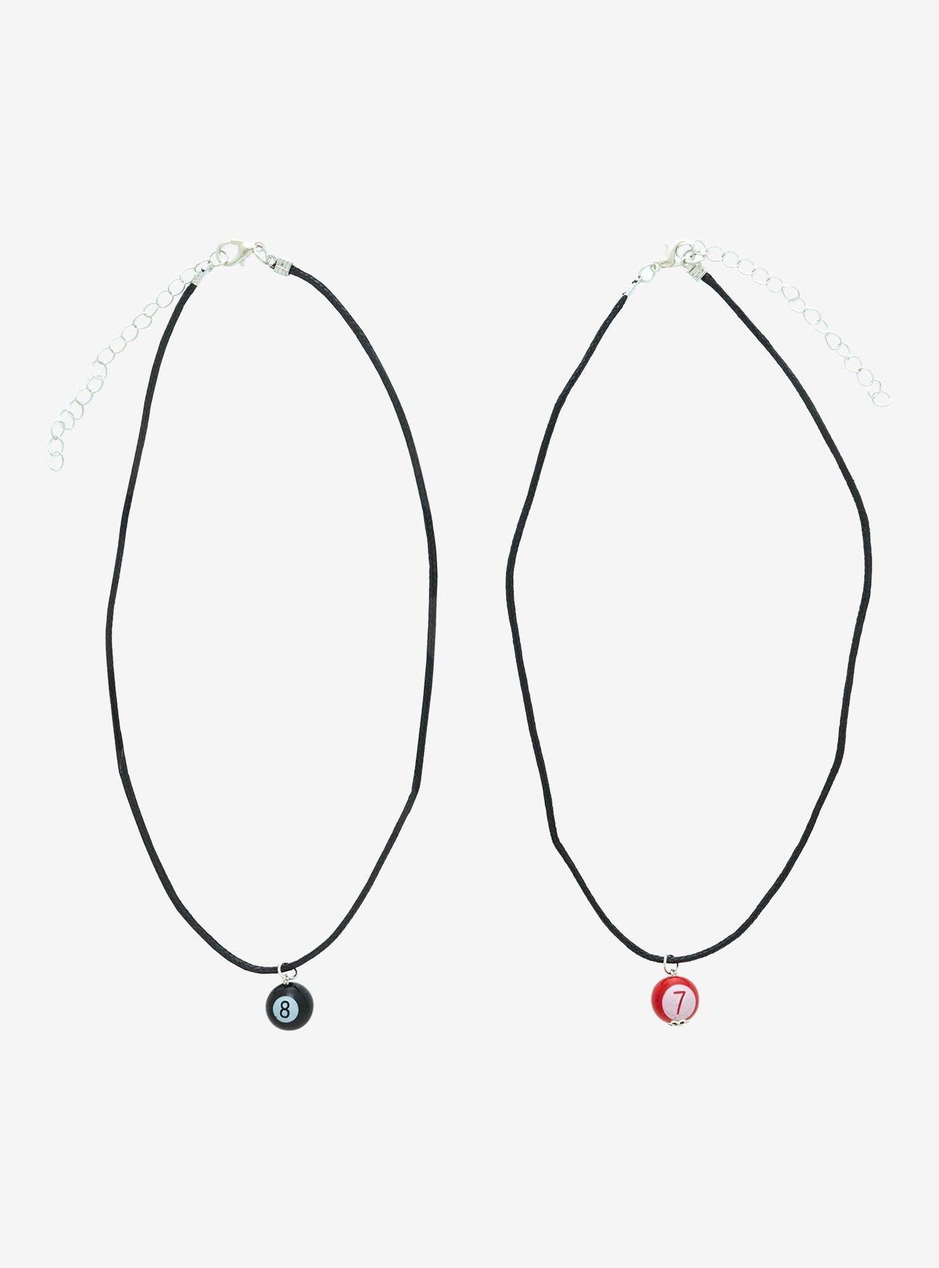 Social Collision® 8 & 7 Ball Best Friend Necklace Set, , alternate