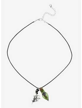 Thorn & Fable Fairy Moon Bottle Pendant Cord Necklace, , hi-res