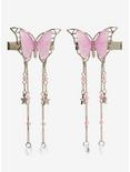 Sweet Society Pink Charm Butterfly Hair Clip Set, , alternate