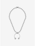 Social Collision Horseshoe Ball Chain Necklace, , alternate