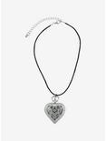 Thorn & Fable Ornate Heart Watch Cord Necklace, , alternate