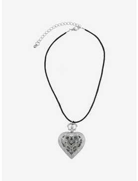 Thorn & Fable Ornate Heart Watch Cord Necklace, , hi-res