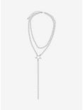 Social Collision® Star Chain Lariat Necklace, , alternate