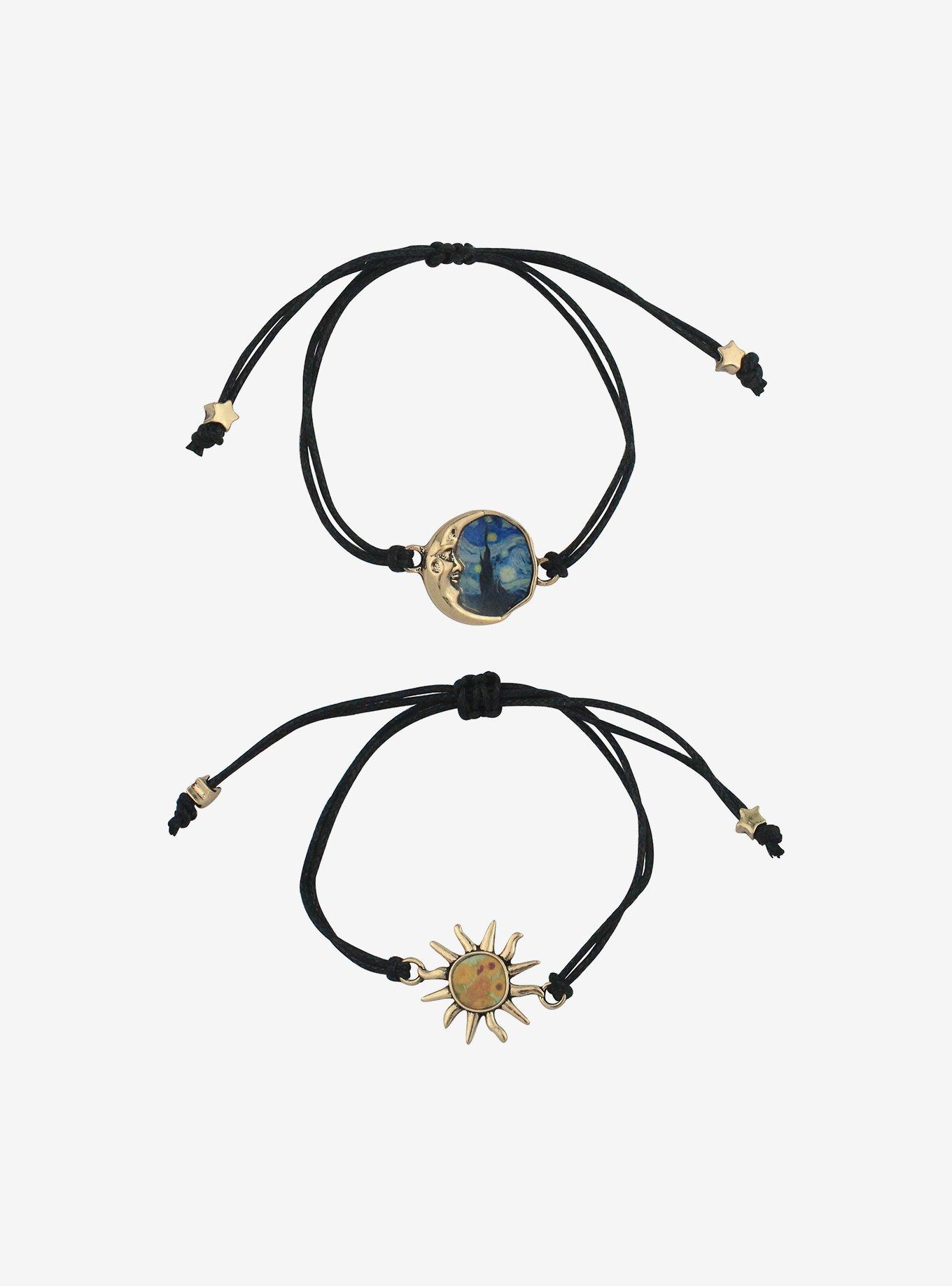Thorn & Fable Sun And Moon Best Friend Cord Bracelet Set