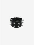 Social Collision Stud Belt Leather Cuff Bracelet, , alternate