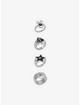 Social Collision® 8 Ball Spider Chunky Ring Set, , hi-res
