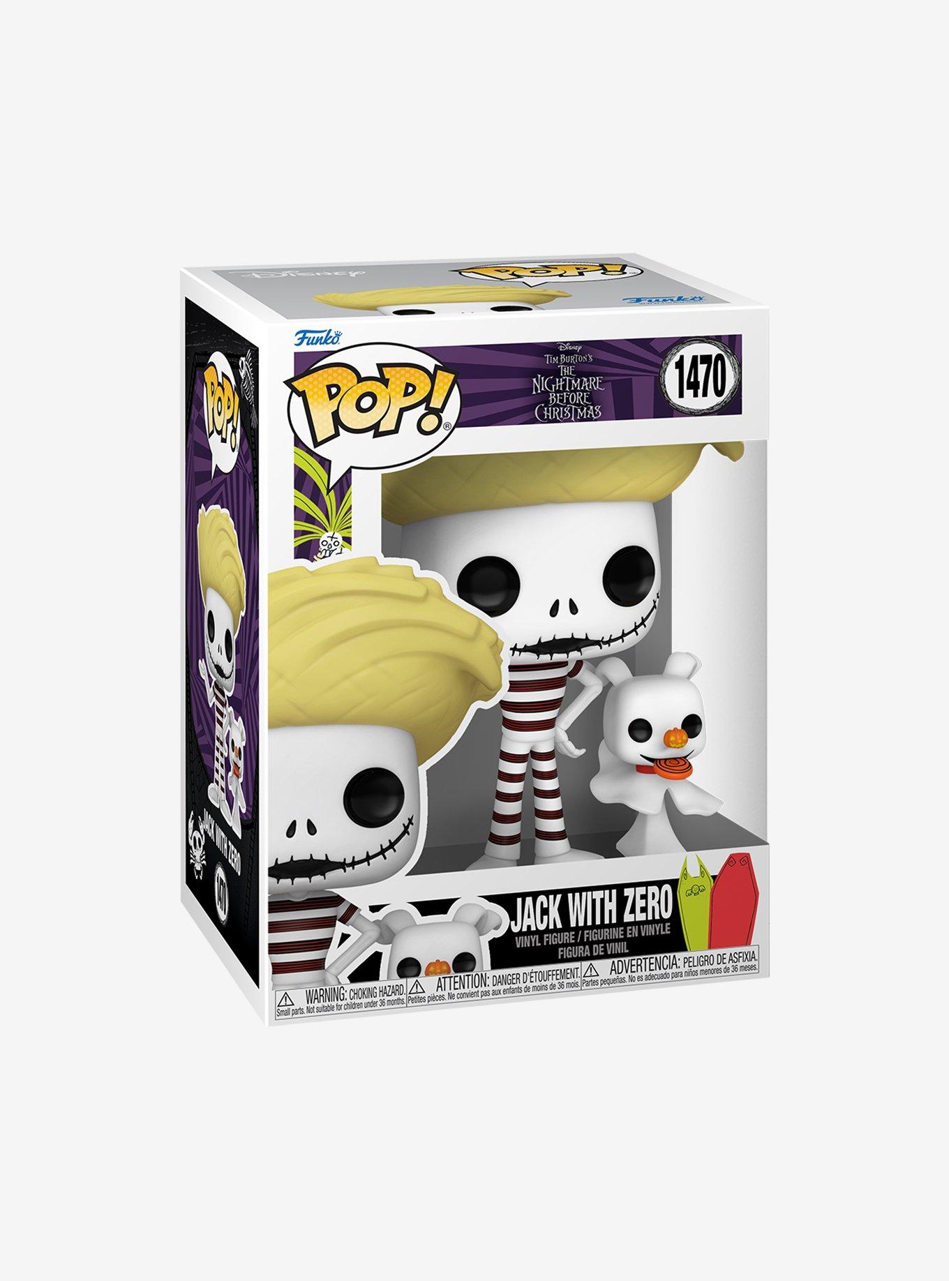 Funko Pop! Disney The Nightmare Before Christmas Jack Skellington with Zero Beach Vinyl Figure, , hi-res