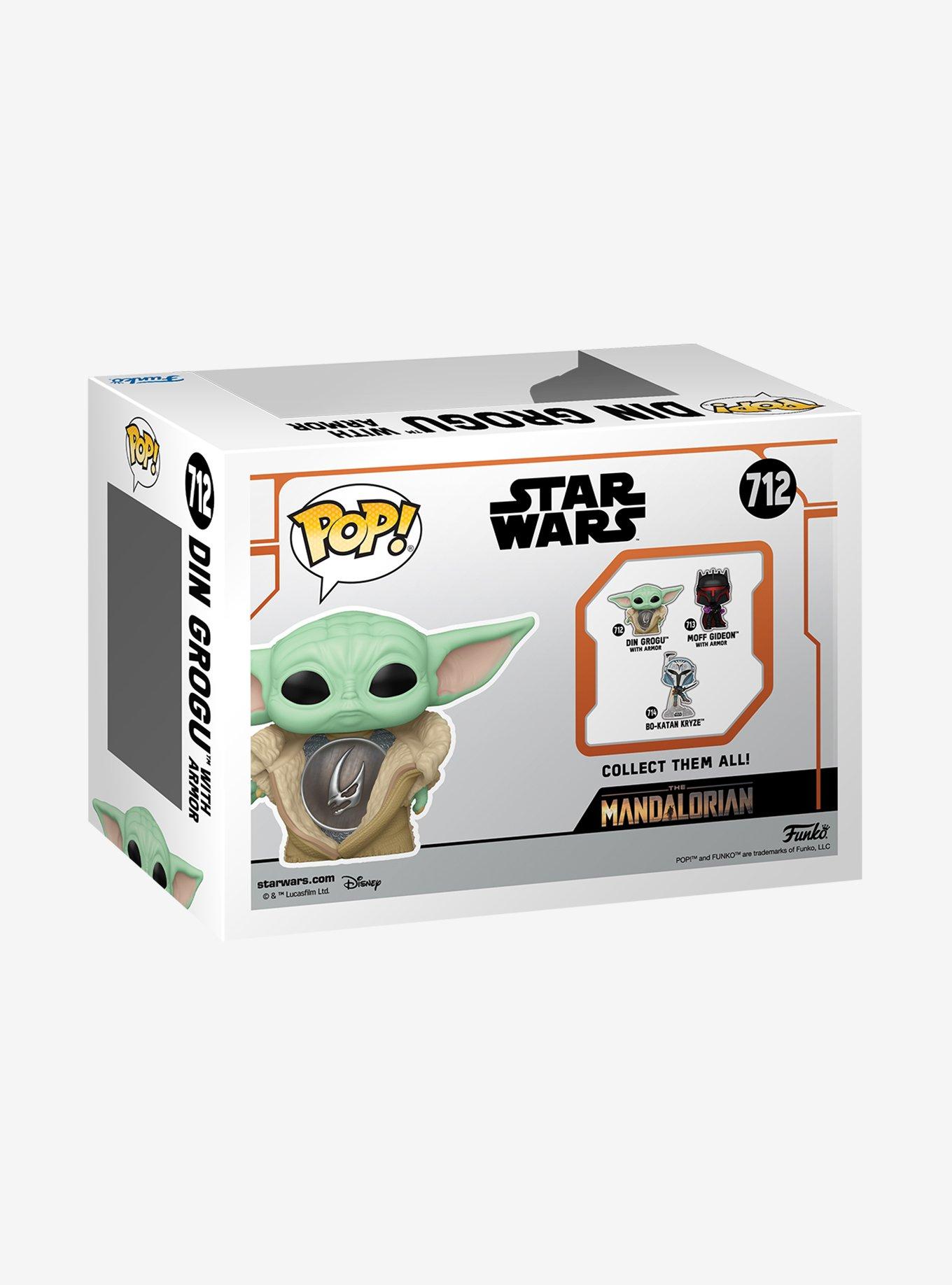 Funko Pop! Star Wars The Mandalorian Din Grogu with Armor Vinyl Figure, , alternate