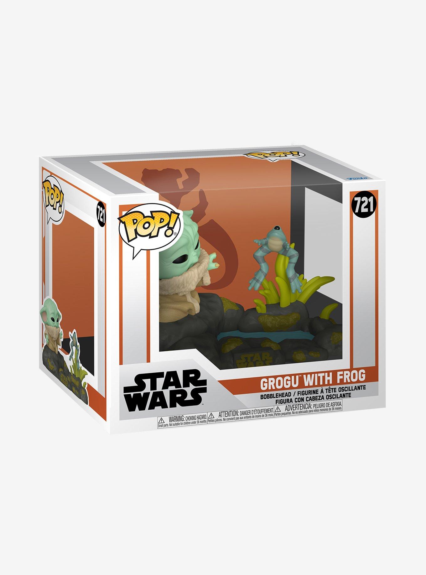 Funko Pop! Star Wars The Mandalorian Grogu with Frog Vinyl Figure