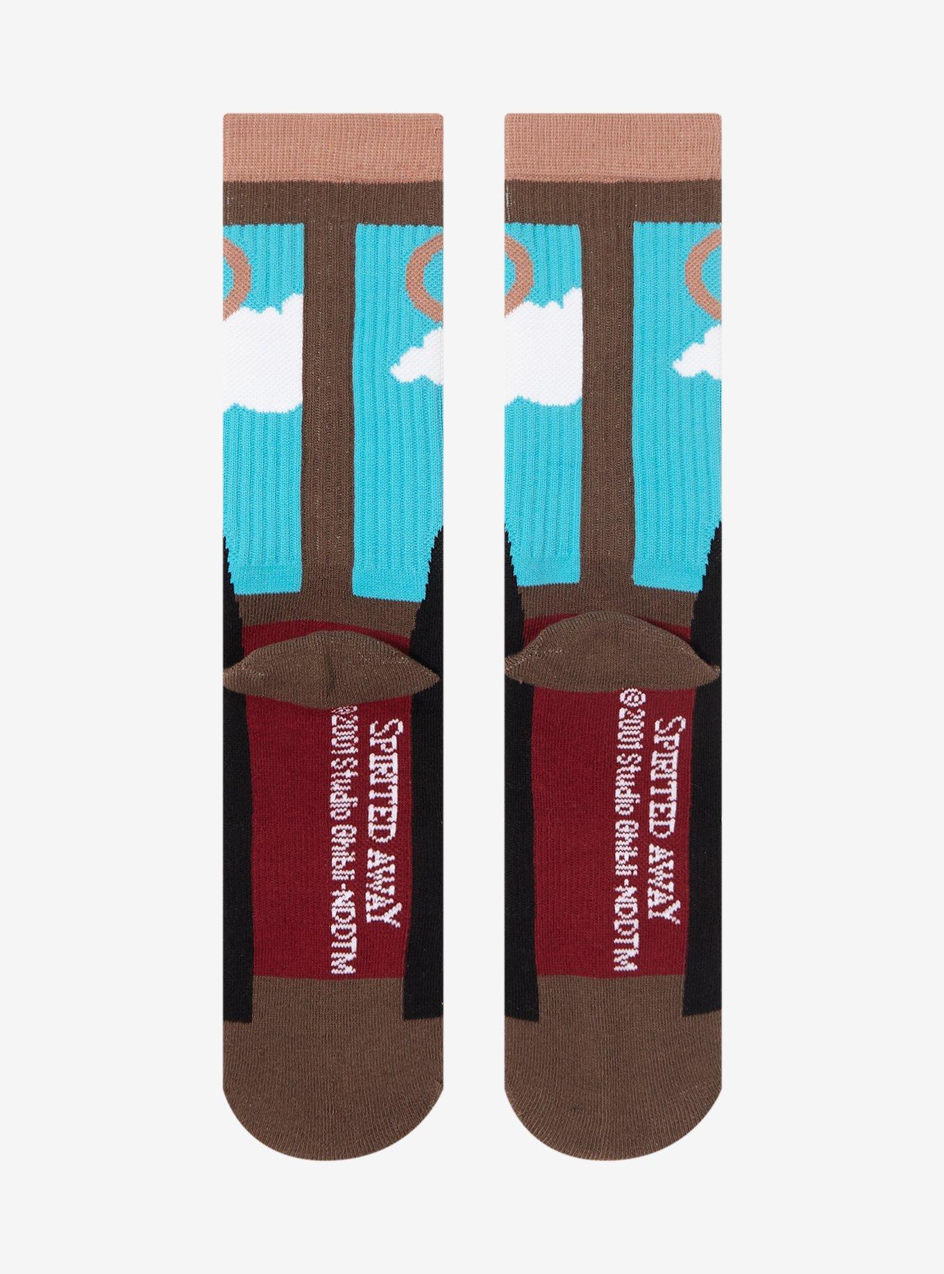 Studio Ghibli Spirited Away No-Face Train Crew Socks — BoxLunch Exclusive