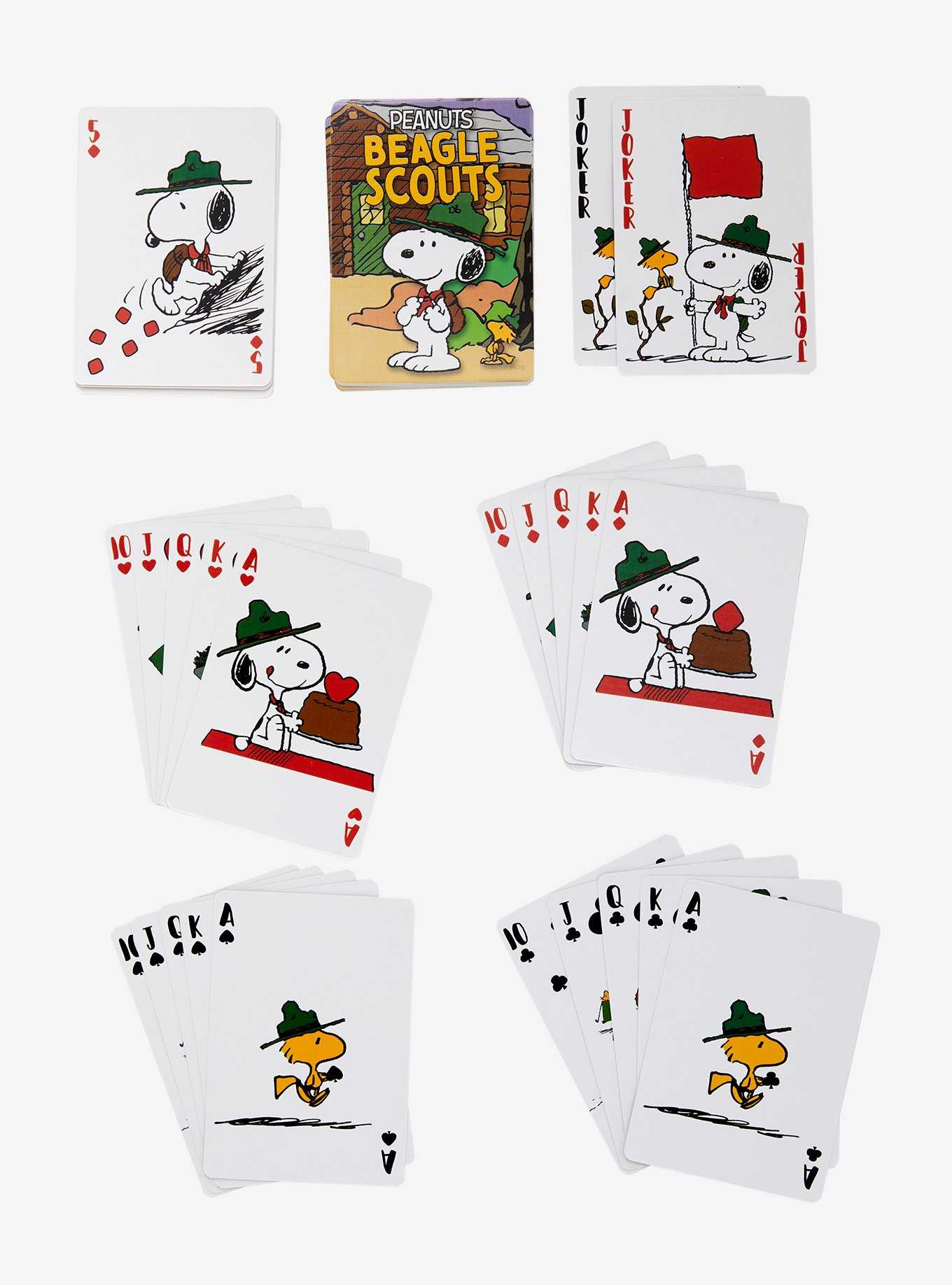 Peanuts Snoopy Beagle Scouts Playing Cards, , hi-res
