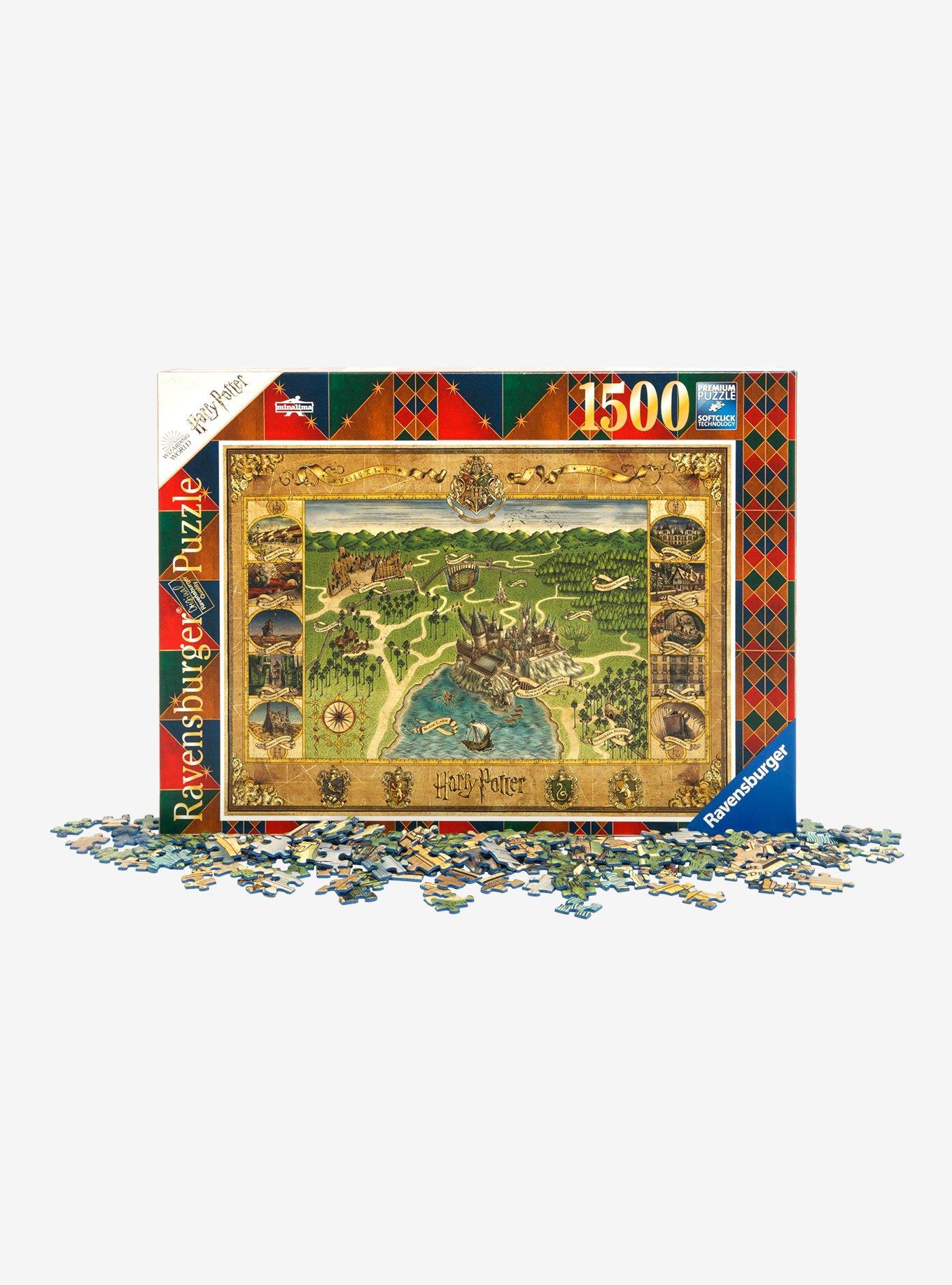 Harry Potter Hogwarts Map 1500-Piece Puzzle, , hi-res