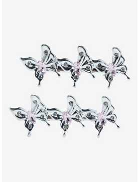 Thorn & Fable® Drippy Butterfly Hair Clip Set, , hi-res