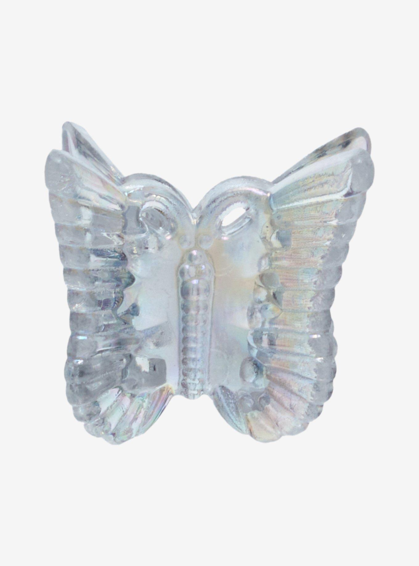 Thorn & Fable® Iridescent Butterfly Mini Hair Clip Set, , alternate