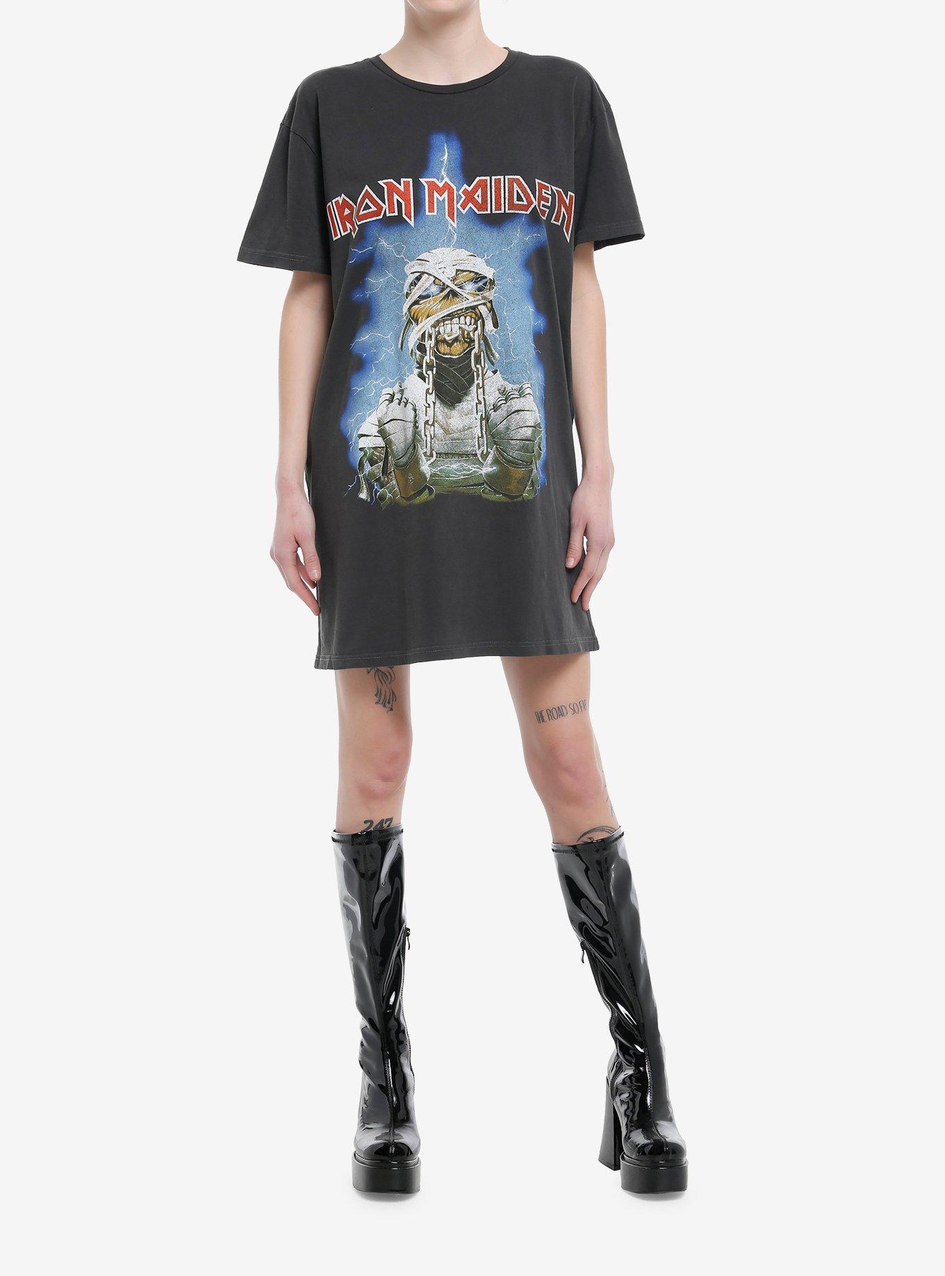 Iron Maiden Eddie Mummy T-Shirt Dress, BLACK, alternate