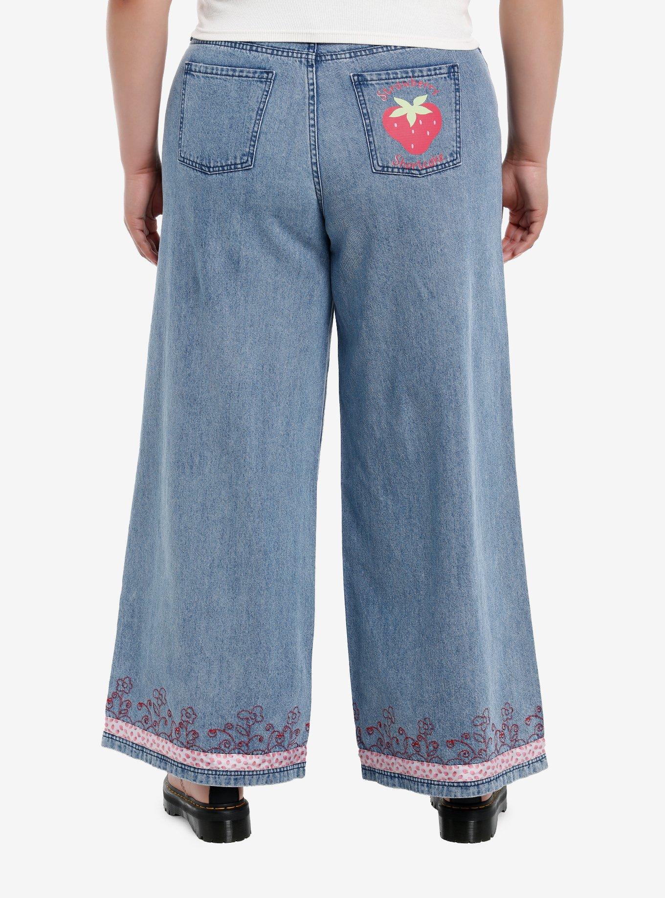 Strawberry Shortcake Wide-Leg Jeans Plus Size, MULTI, alternate