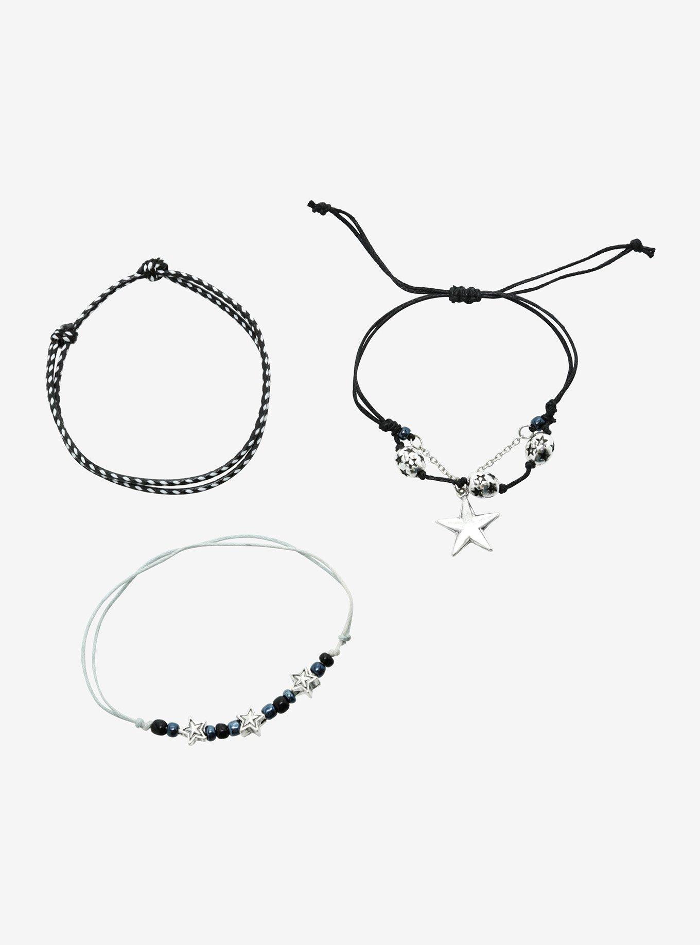 Social Collision® Grunge Star Cord Bracelet Set