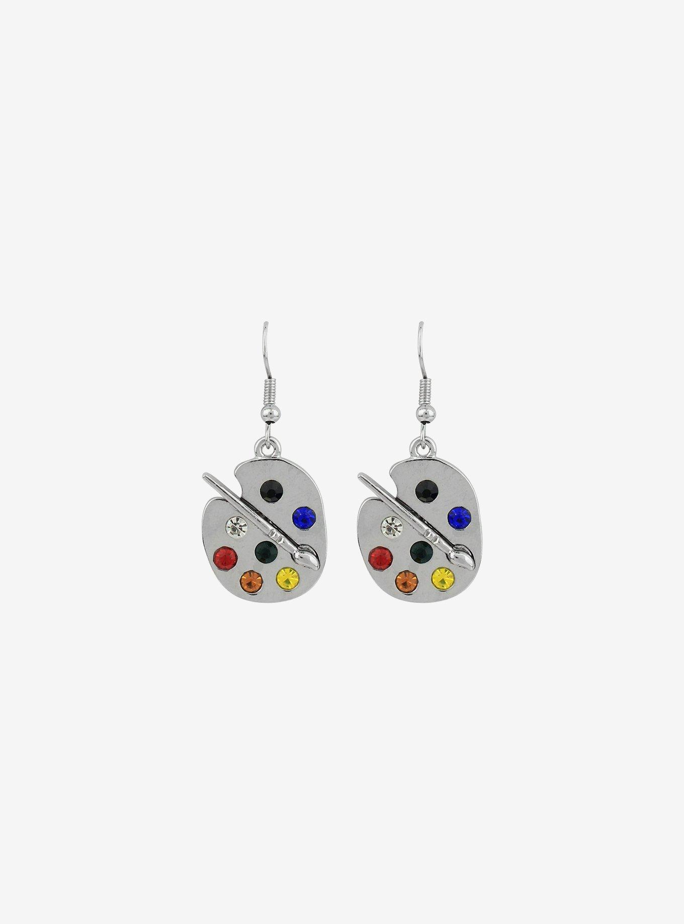 Thorn & Fable Paint Palette Earrings, , alternate