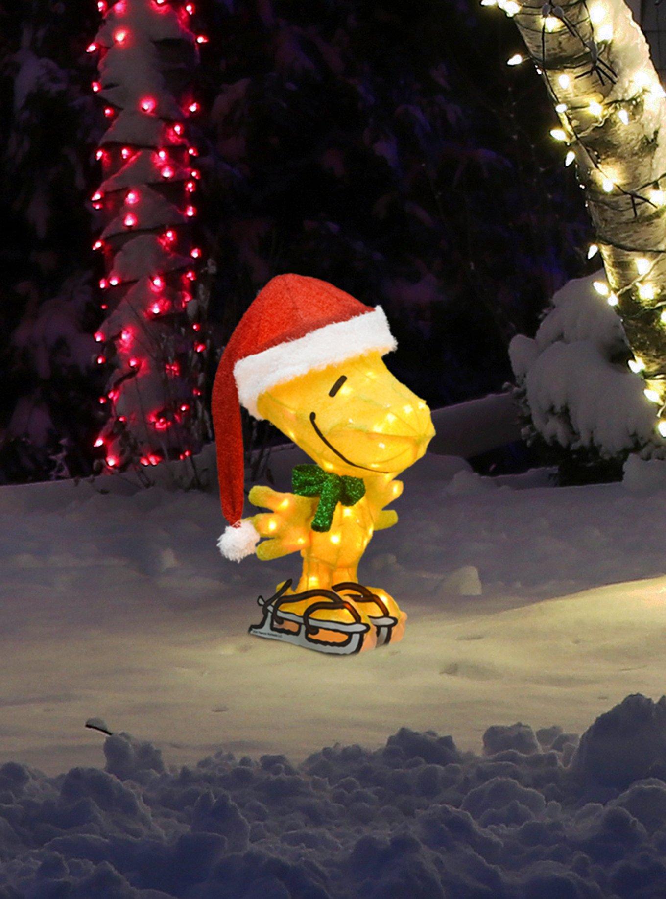 Peanuts Woodstock Skating LED Yard Decor, , alternate