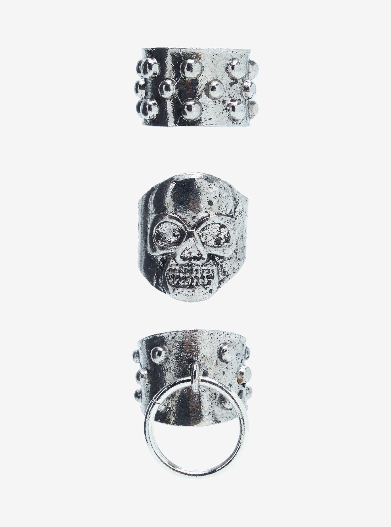 Hot Topic Social Collision® Punk Skull Ring Set | CoolSprings Galleria