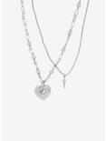 Social Collision® Heart Star Chain Necklace Set, , alternate
