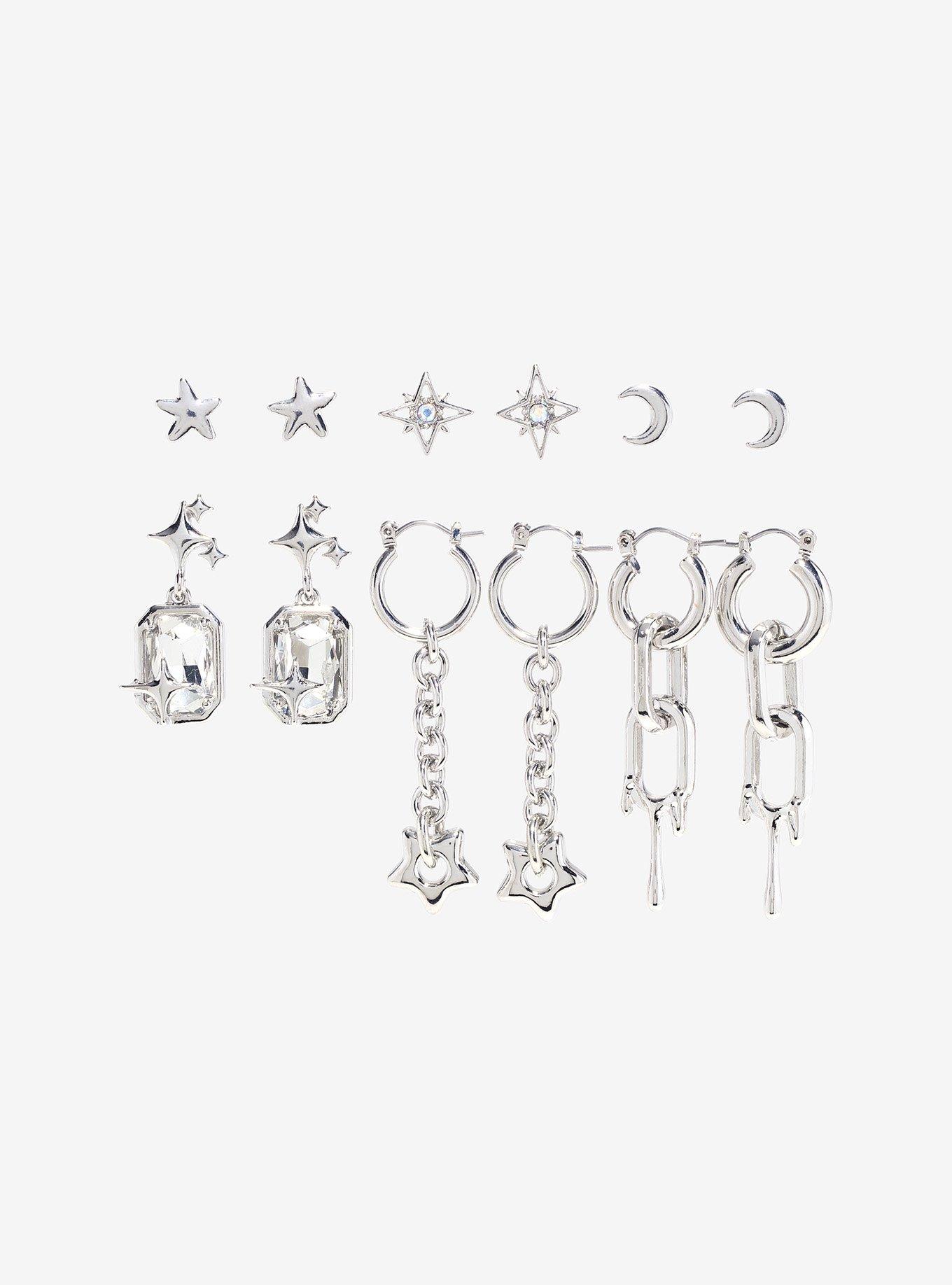Social Collision® Star Drip Chain Earring Set