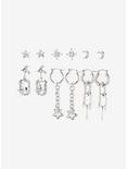 Social Collision® Star Drip Chain Earring Set, , alternate