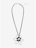 Sweet Society® Silver Flower Cord Necklace, , alternate