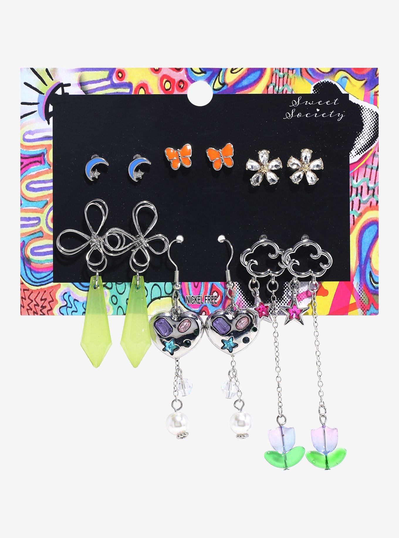 Sweet Society Retro Icon Earring Set, , hi-res