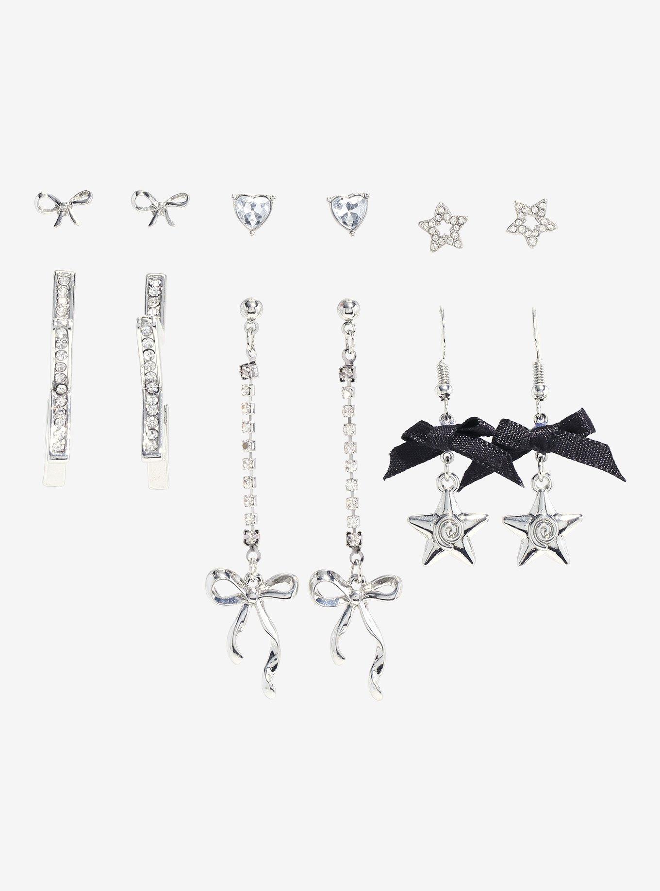 Sweet Society Ribbon Star Earring Set, , hi-res