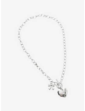 Sweet Society® Toxic Heart Toggle Chain Necklace, , hi-res