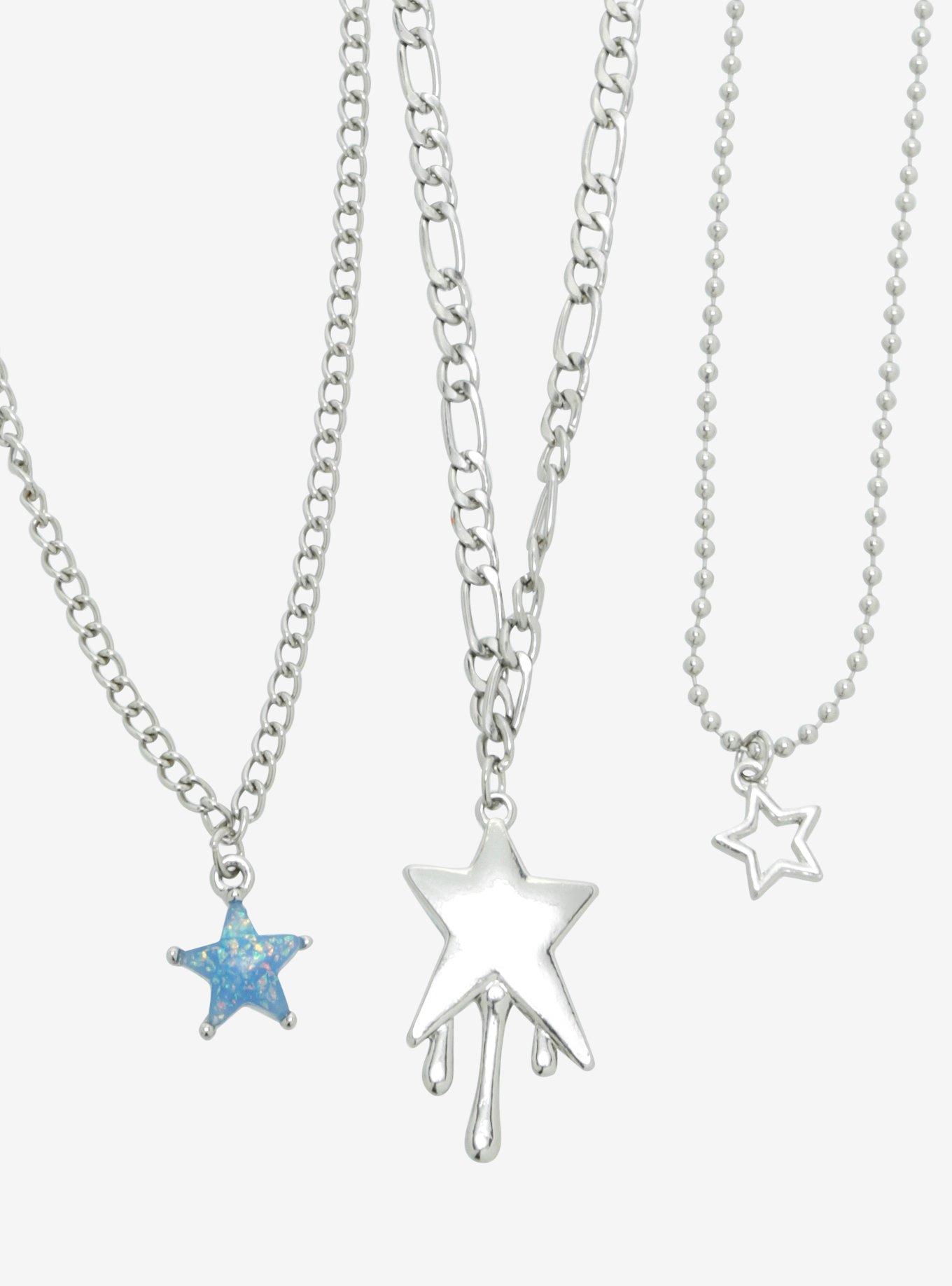 Social Collision® Drippy Star Opal Necklace Set