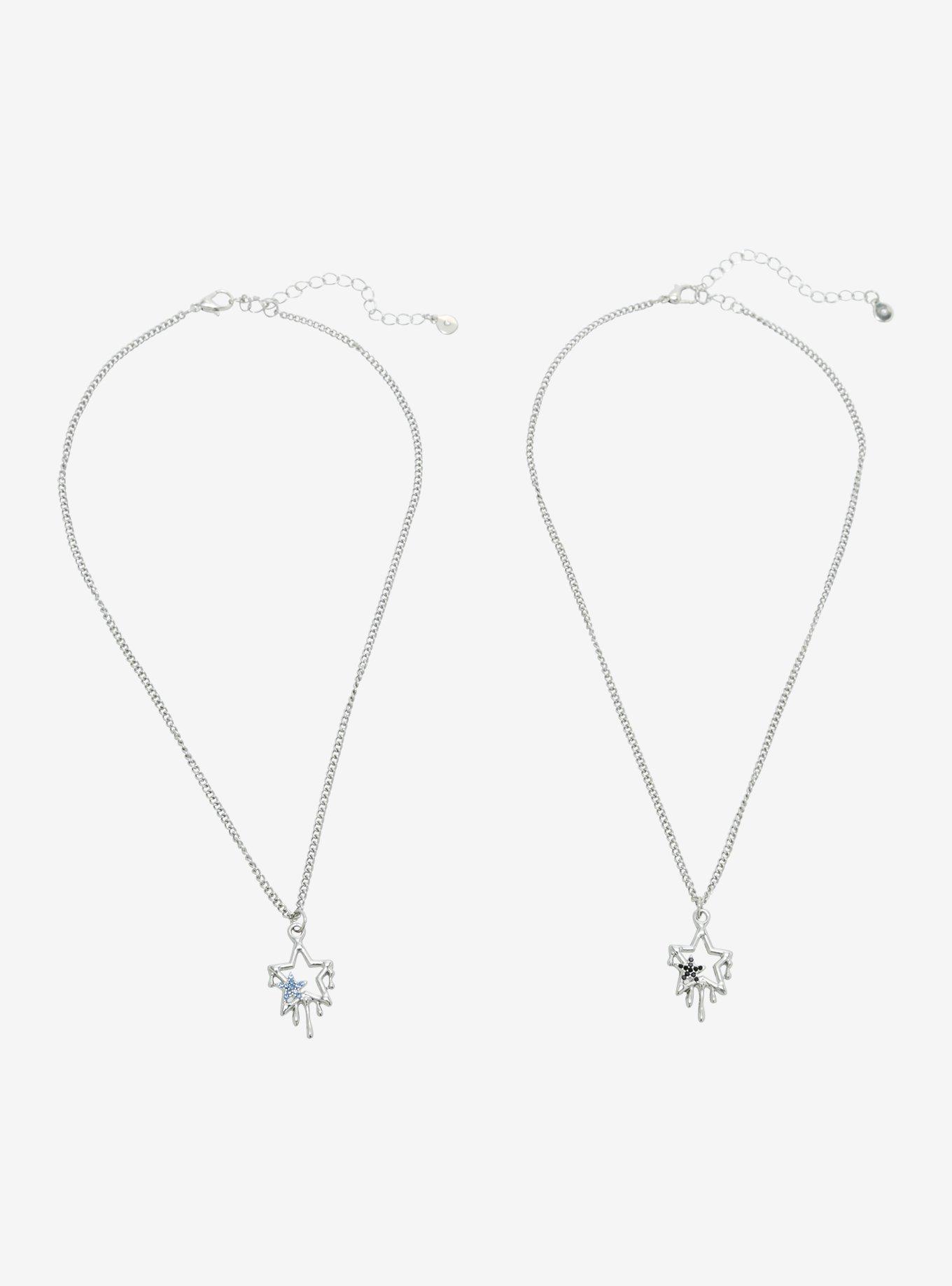 Social Collision® Drippy Star Best Friend Necklace Set, , alternate