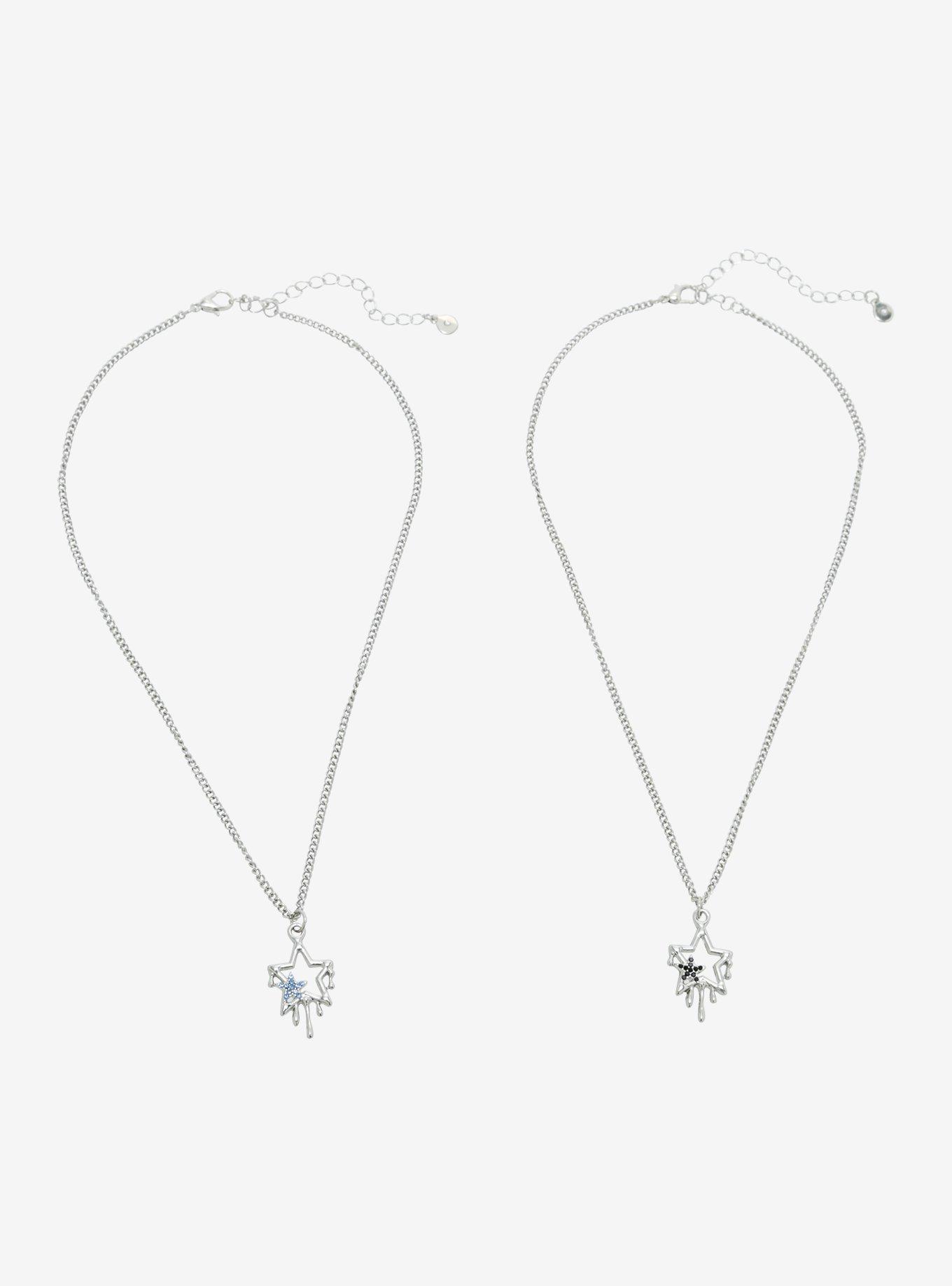 Social Collision® Drippy Star Best Friend Necklace Set, , hi-res