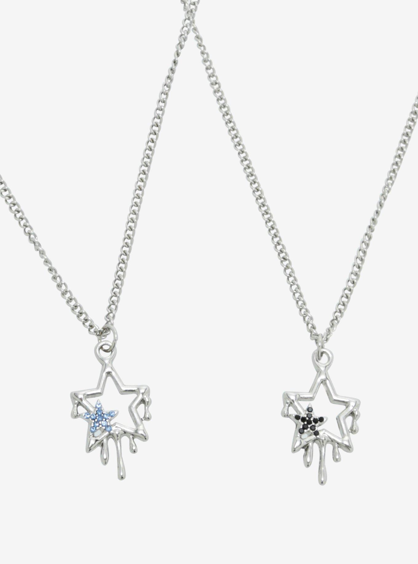 Social Collision® Drippy Star Best Friend Necklace Set