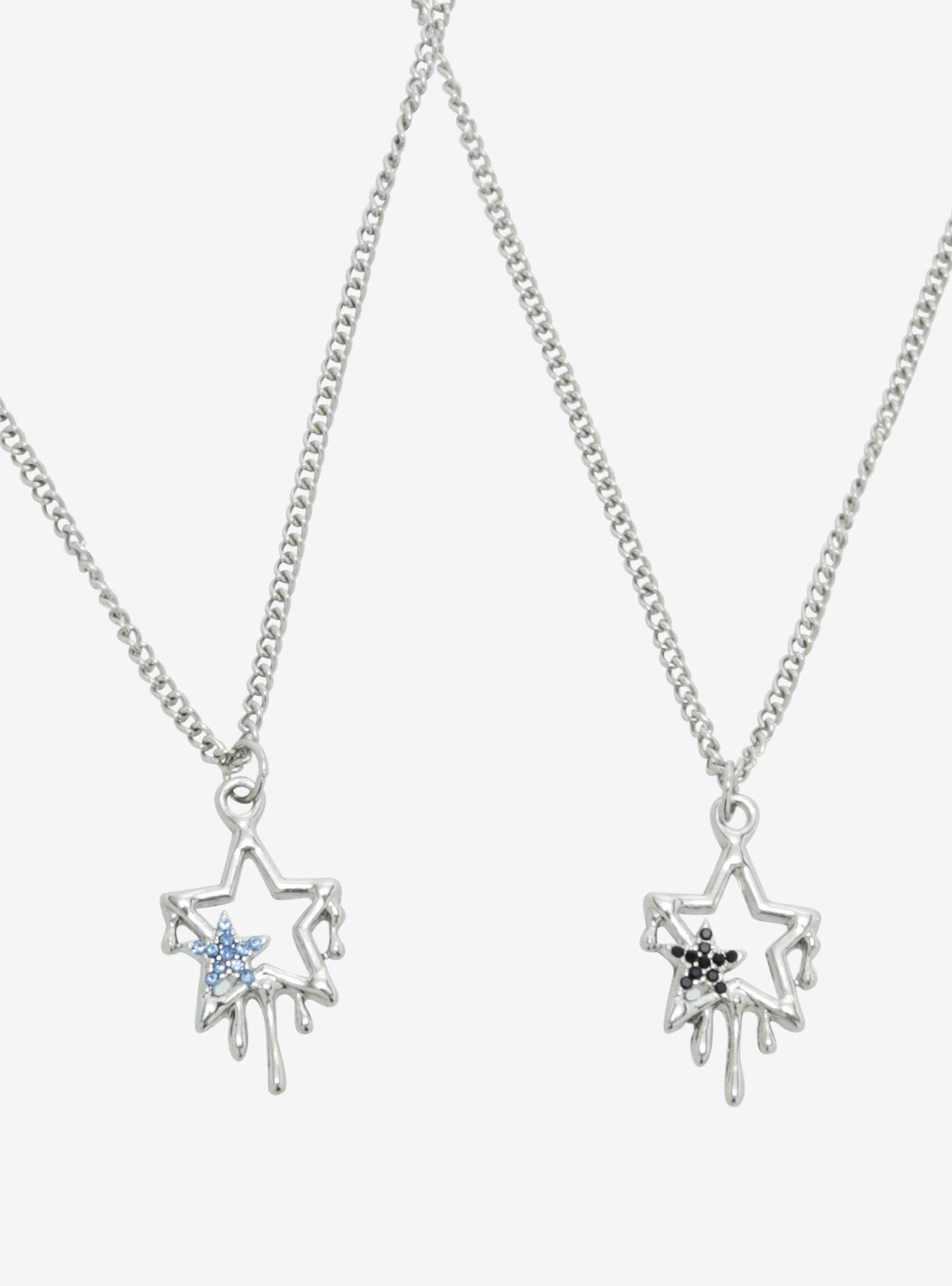 Social Collision® Drippy Star Best Friend Necklace Set, , alternate