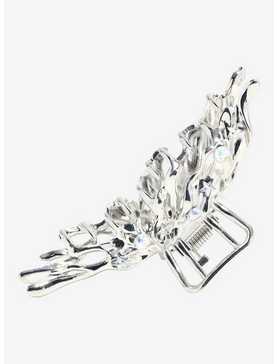Social Collision® Silver Butterfly Drip Claw Hair Clip, , hi-res