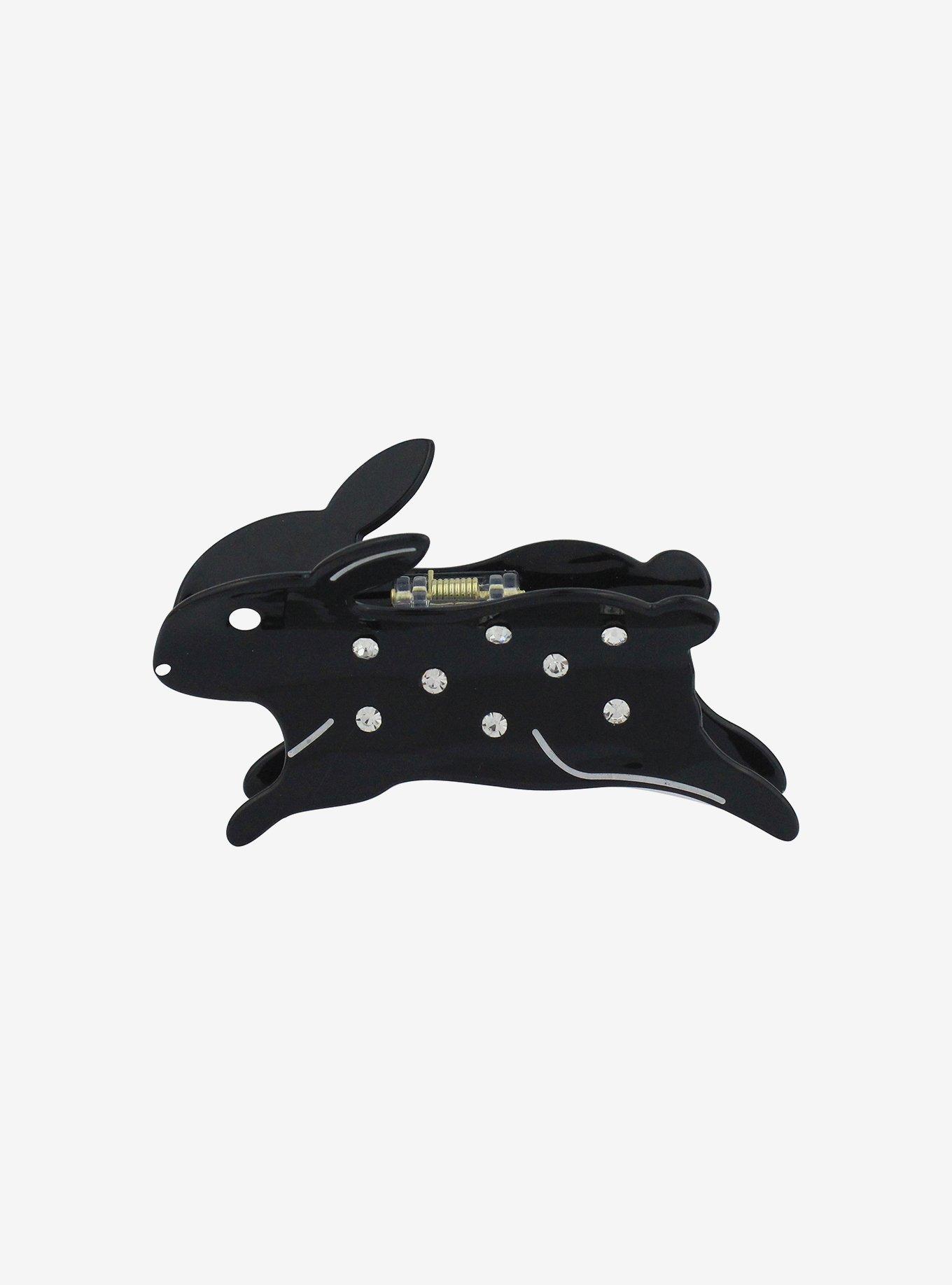 Sweet Society® Rhinestone Black Rabbit Claw Hair Clip, , alternate