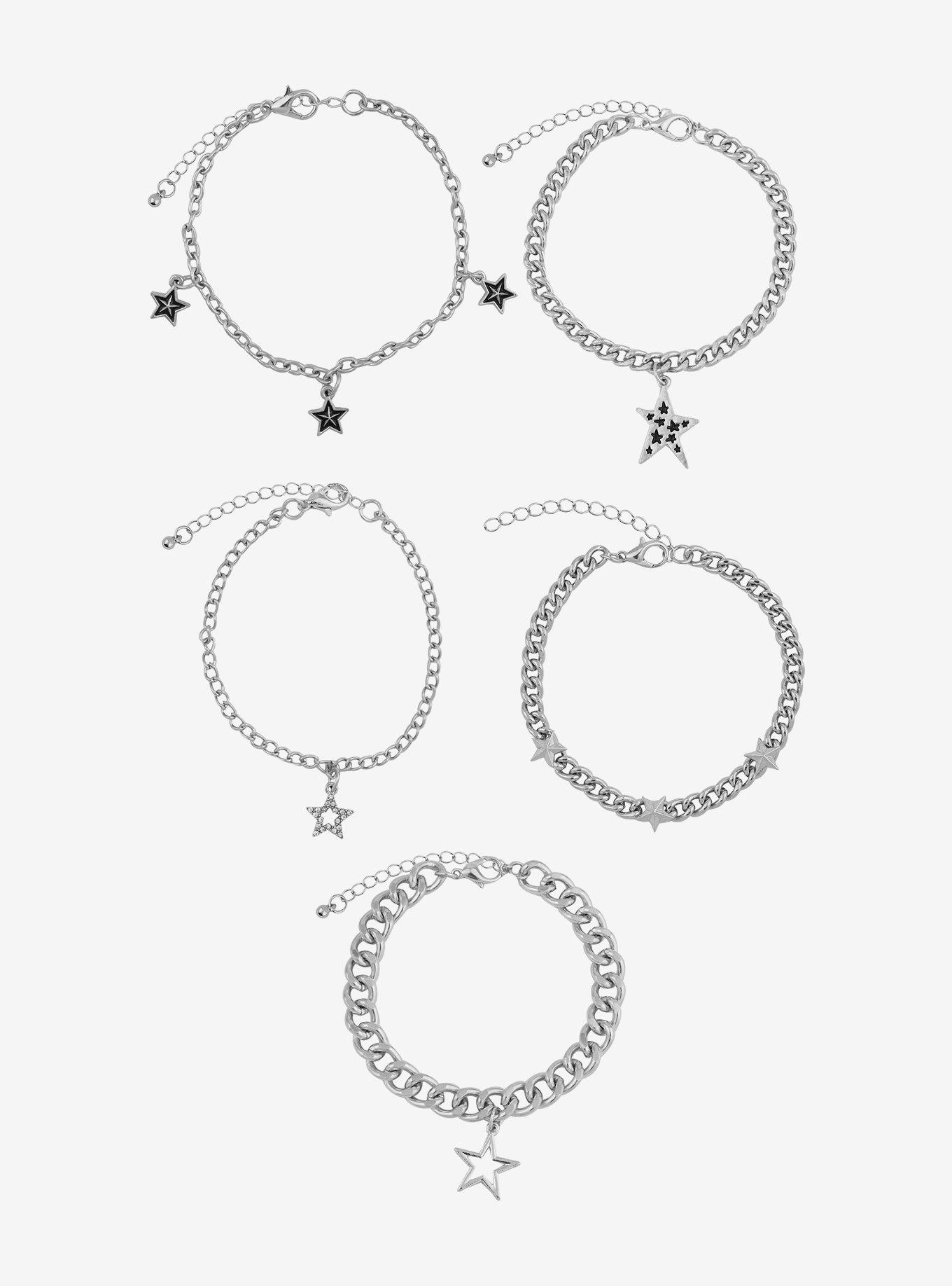 Social Collision® Star Chain Bracelet Set, , hi-res