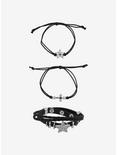 Social Collision® Star Cord & Faux Leather Bracelet Set, , alternate