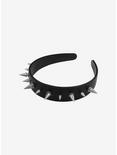 Social Collision® Spiked Faux Leather Headband, , alternate