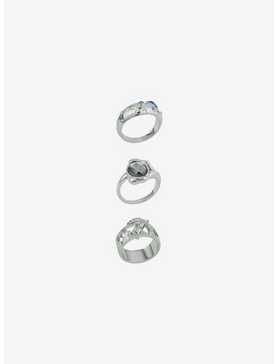 Social Collision® Futuristic Drippy Gem Stone Ring Set, , hi-res