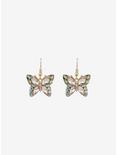 Sweet Society® Butterfly Bling Drop Earrings, , alternate