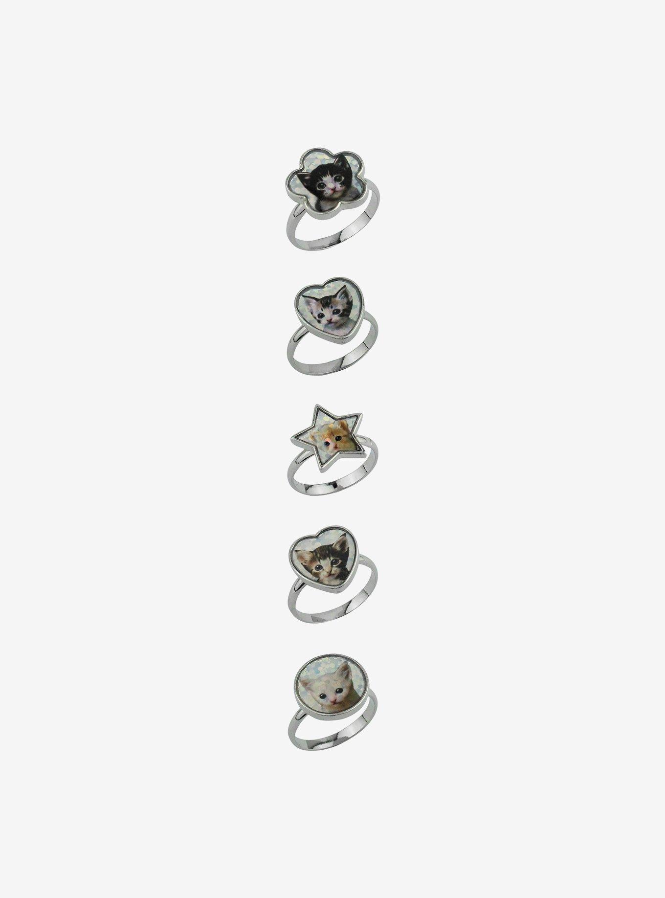 Sweet Society Kitten Ring Set, , alternate