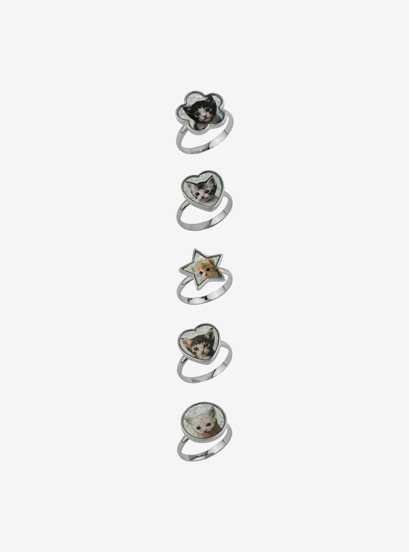 Sweet Society Kitten Ring Set, , hi-res