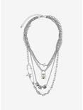 Social Collision® Padlock Dice Chain Layered Necklace, , alternate