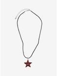 Social Collision® Spiral Red Star Cord Necklace, , alternate