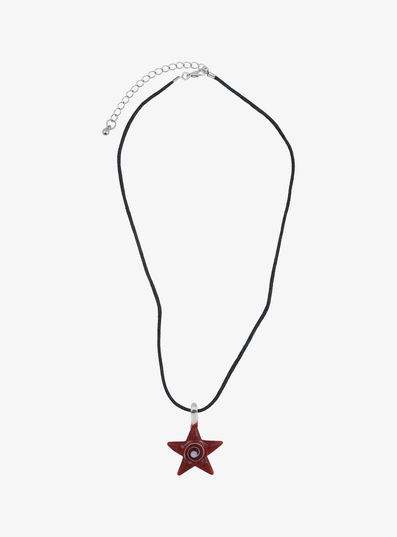 Social Collision® Spiral Red Star Cord Necklace, , hi-res