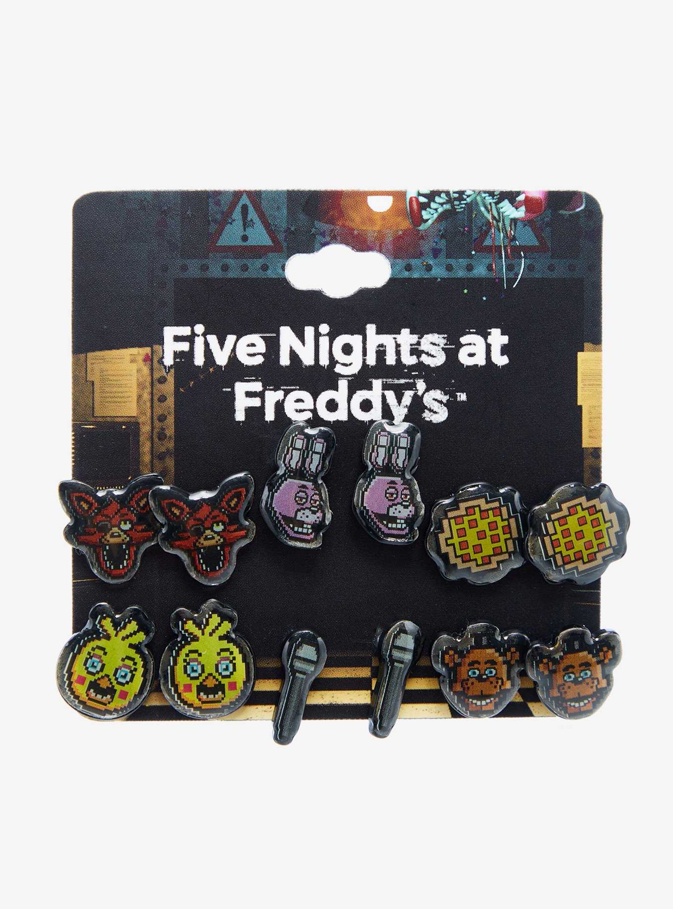 Five Nights At Freddy's 8-Bit Earring Set, , hi-res