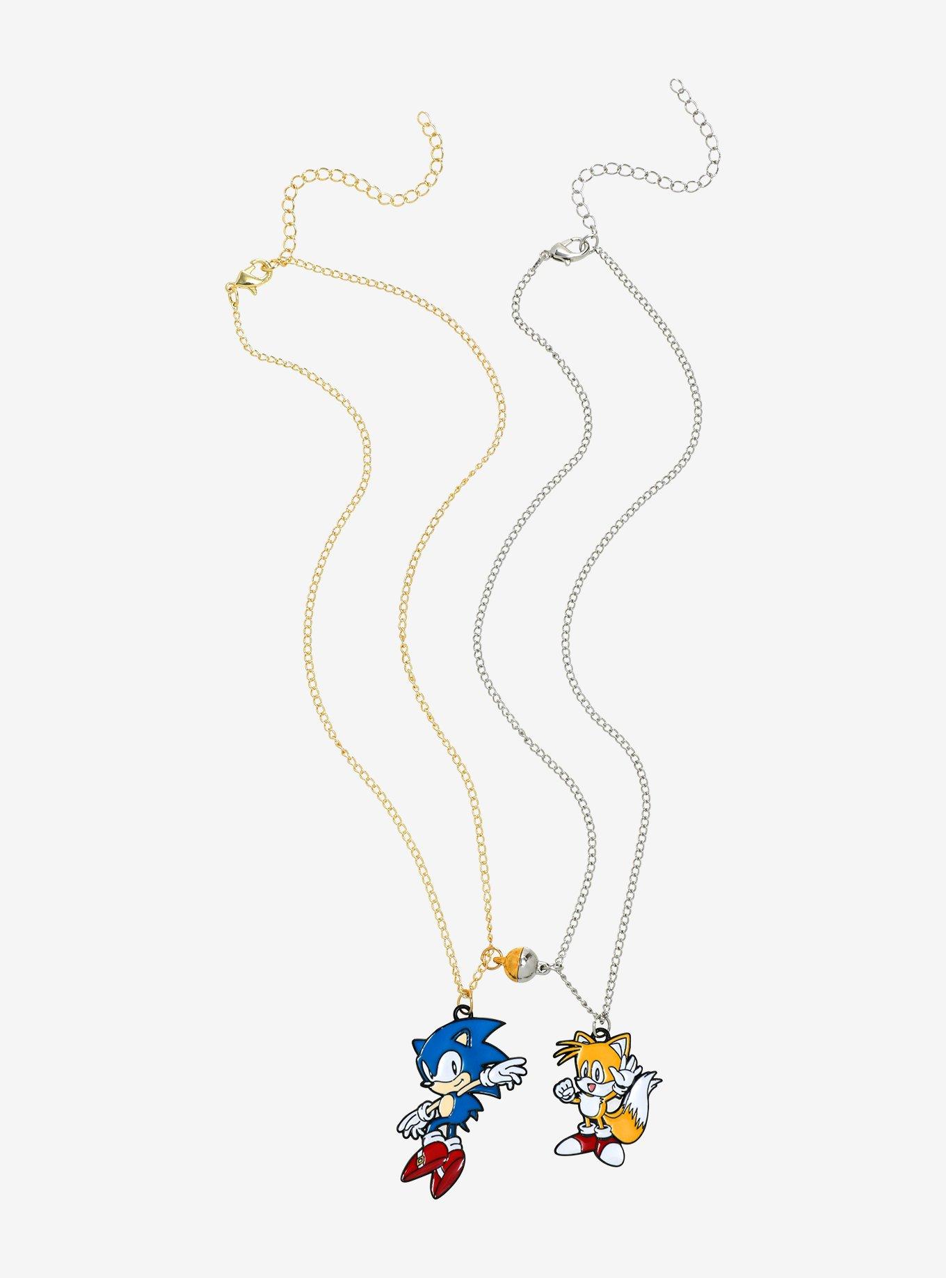 Sonic The Hedgehog Tails & Sonic Best Friend Necklace Set, , alternate